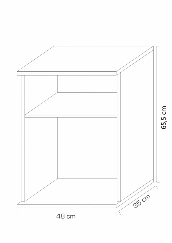 Stolik nocny GODA 3 2S - obrazek 5