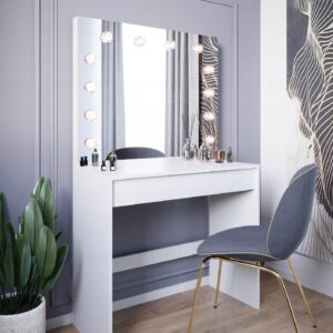 meble z oświetleniem LED, Toaletka w sypialni