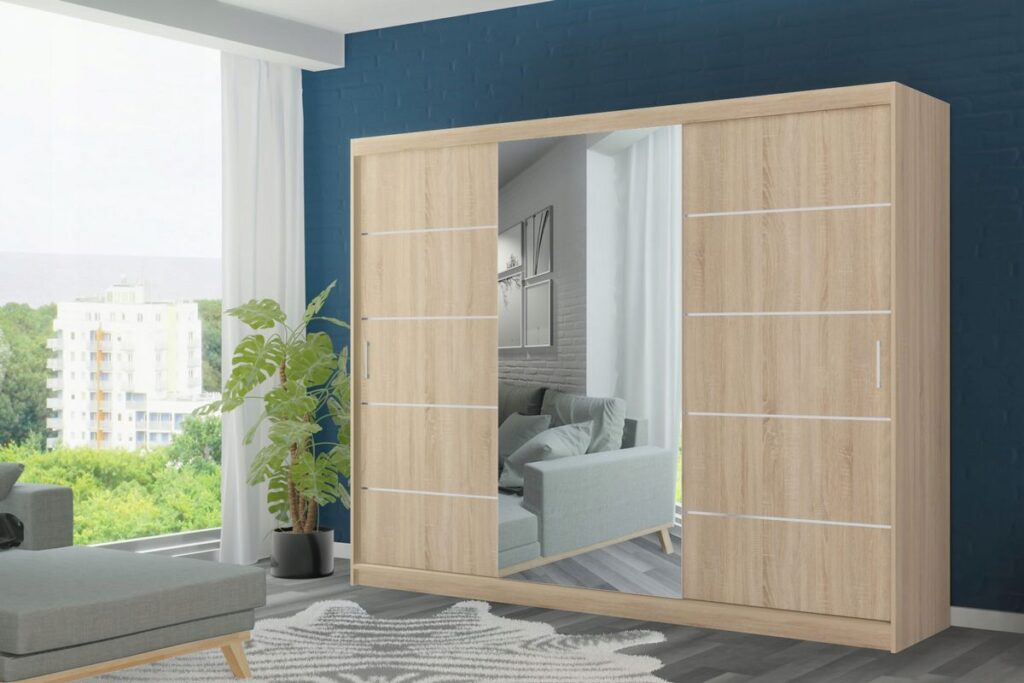 szafa z led dąb sonoma, sposoby na przechowywanie