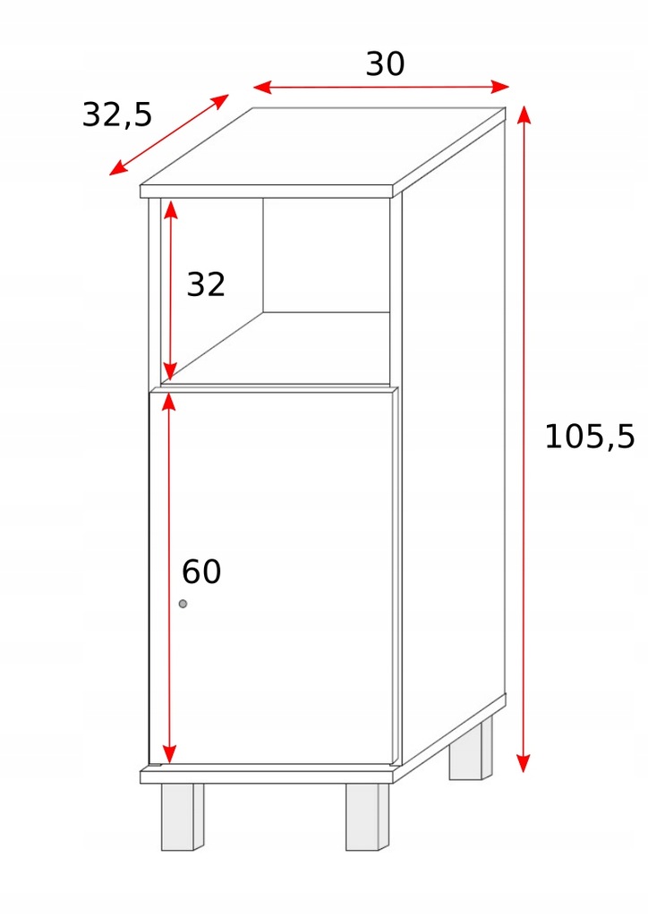 Zestaw łazienkowy ADEL - 4 mebelki - obrazek 13