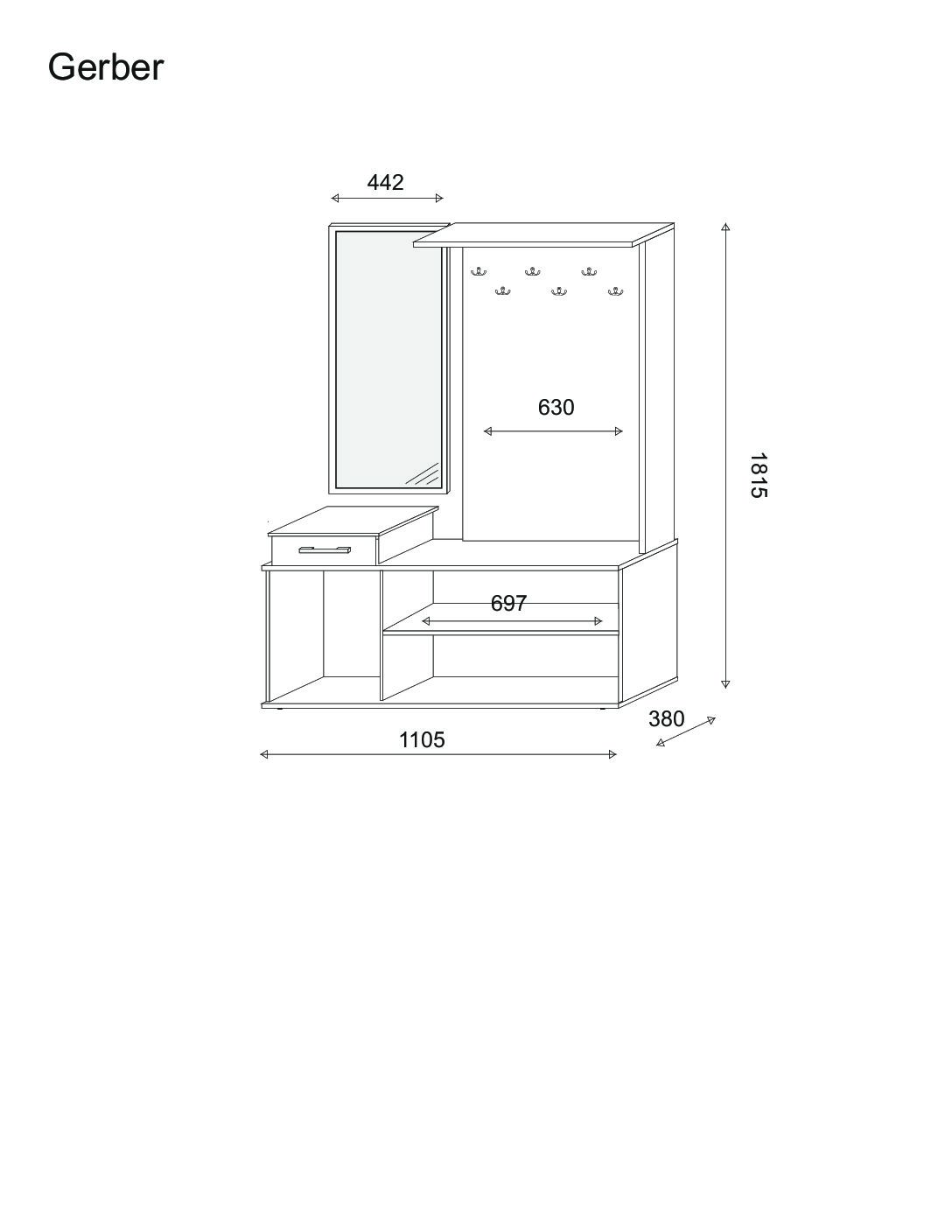 Garderoba GERBER - obrazek 4