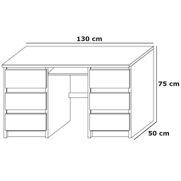 biurko z płyty laminowanej