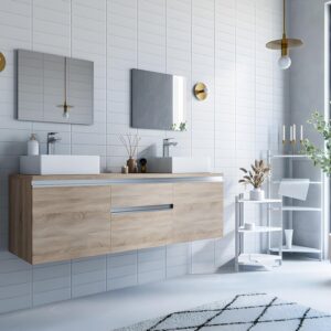 Podwójna szafka pod umywalkę JIMENA